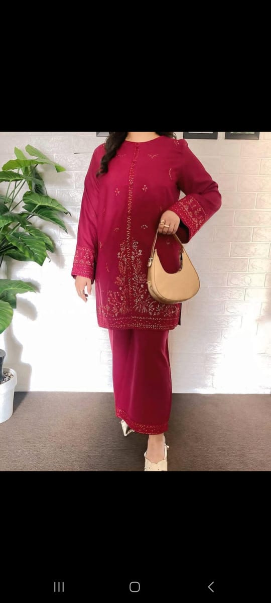 JENIFER EMB CO-ORD SET
