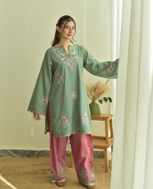PARI LAWN 3PC ( FARSHI SHALWAR )